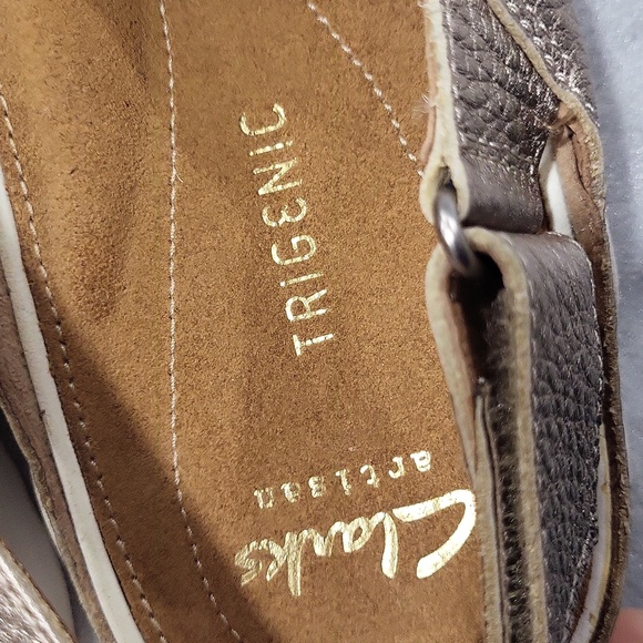 Ladies Clarks TriGenic comfy Casual Summer Sandals adjustable strap 8.5 - Picture 7 of 10
